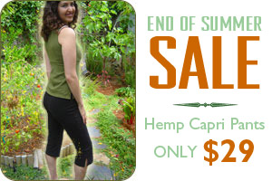 swirlspace hemp capri pants